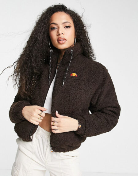 Jacket With Logo In Brown - Görsel 2