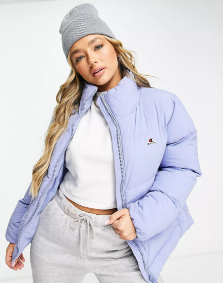 Women Hooded Jacket in Blue - Görsel 3
